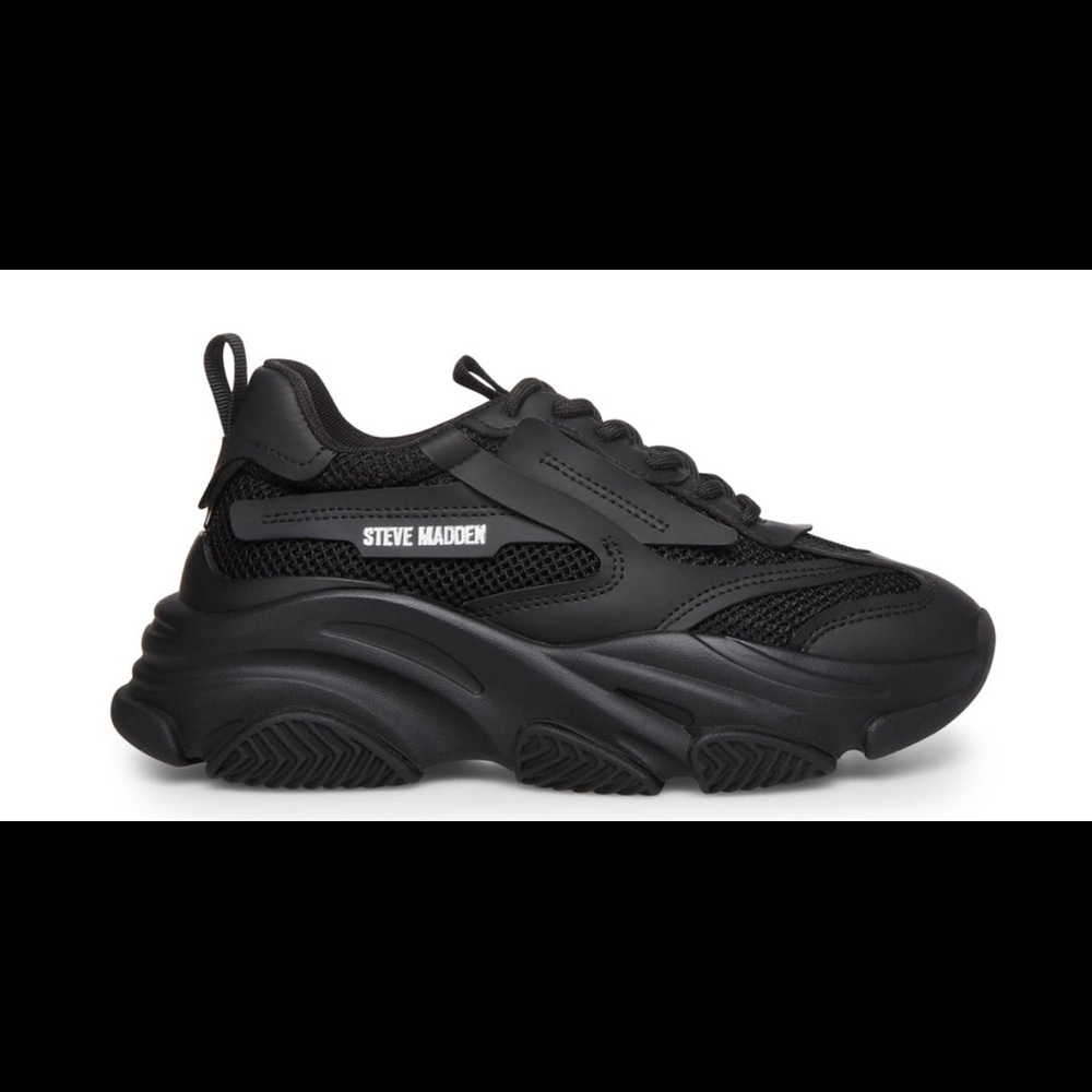 Steve Madden Possession Black Sneakers
